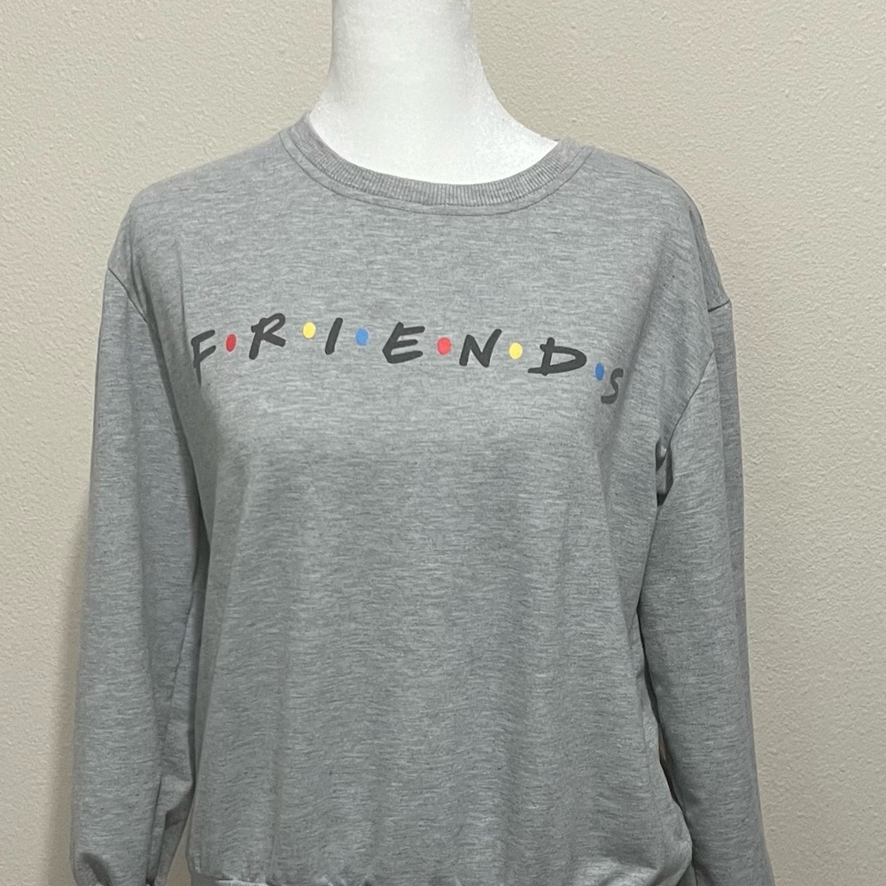 Friends TV Show Gray Crewneck Sweatshirt- size Small Warner Bros